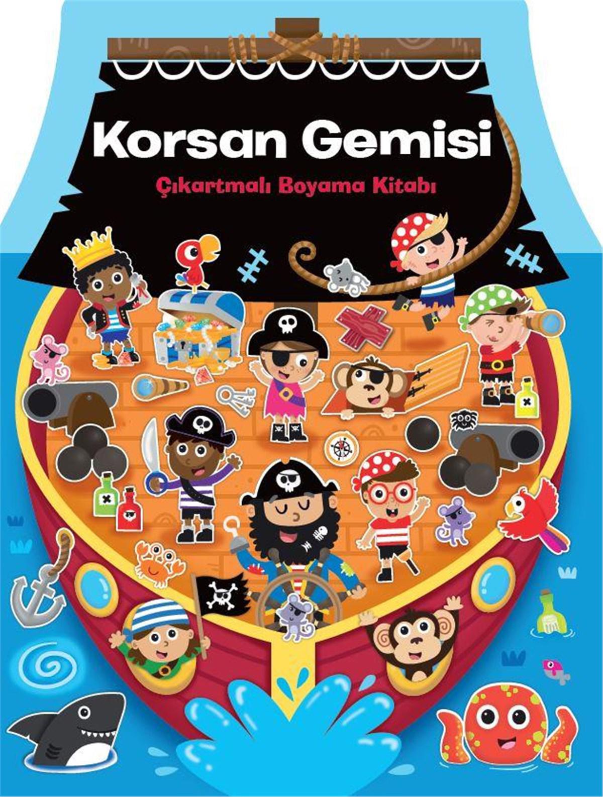 Korsan Gemisi Çıkartmalı Boyama Kitabı