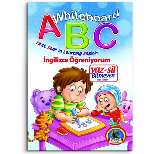 Whiteboard ABC First Step in Learning English / Yaz-Sil Bitmeyen Yazı Defteri