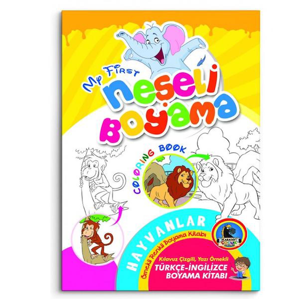 Neşeli Boyama - Örnekli Renkli (8 Kitap)