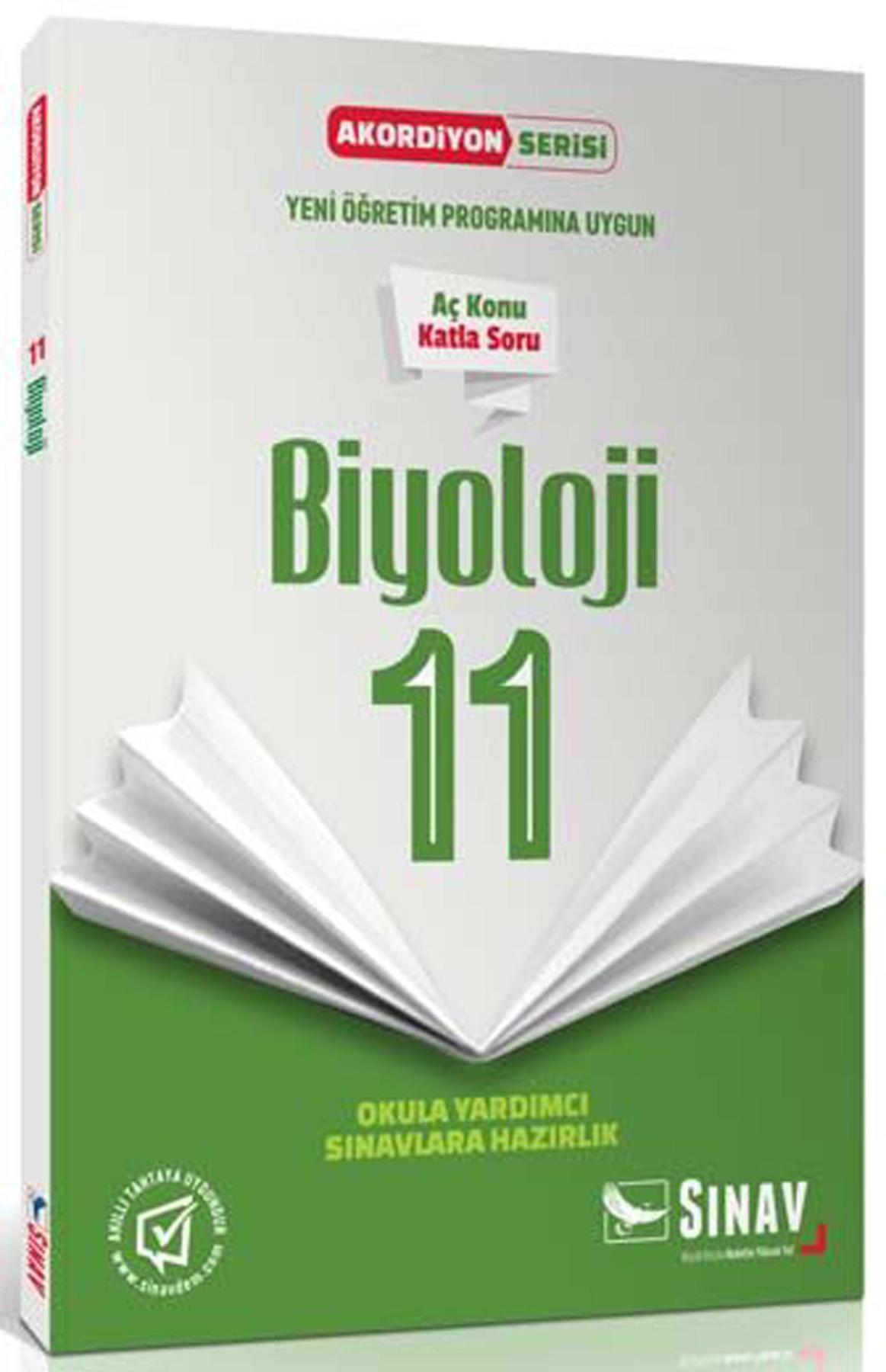 Sınav 11.Sınıf Biyoloji Aç Konu Katla Soru Akordiyon Serisi