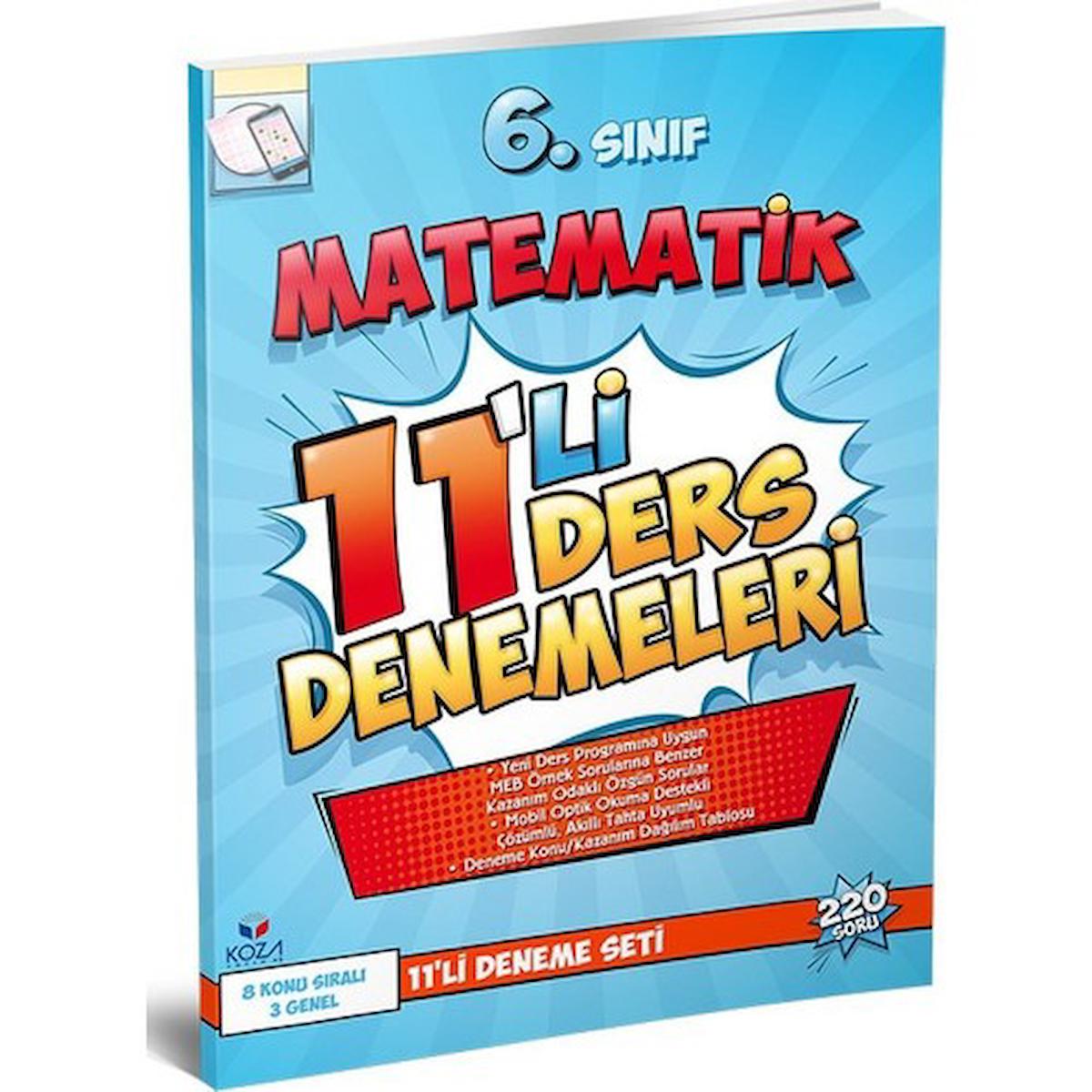 Koza Karaca 6.sınıf Matematik 11'li Ders Denemeleri