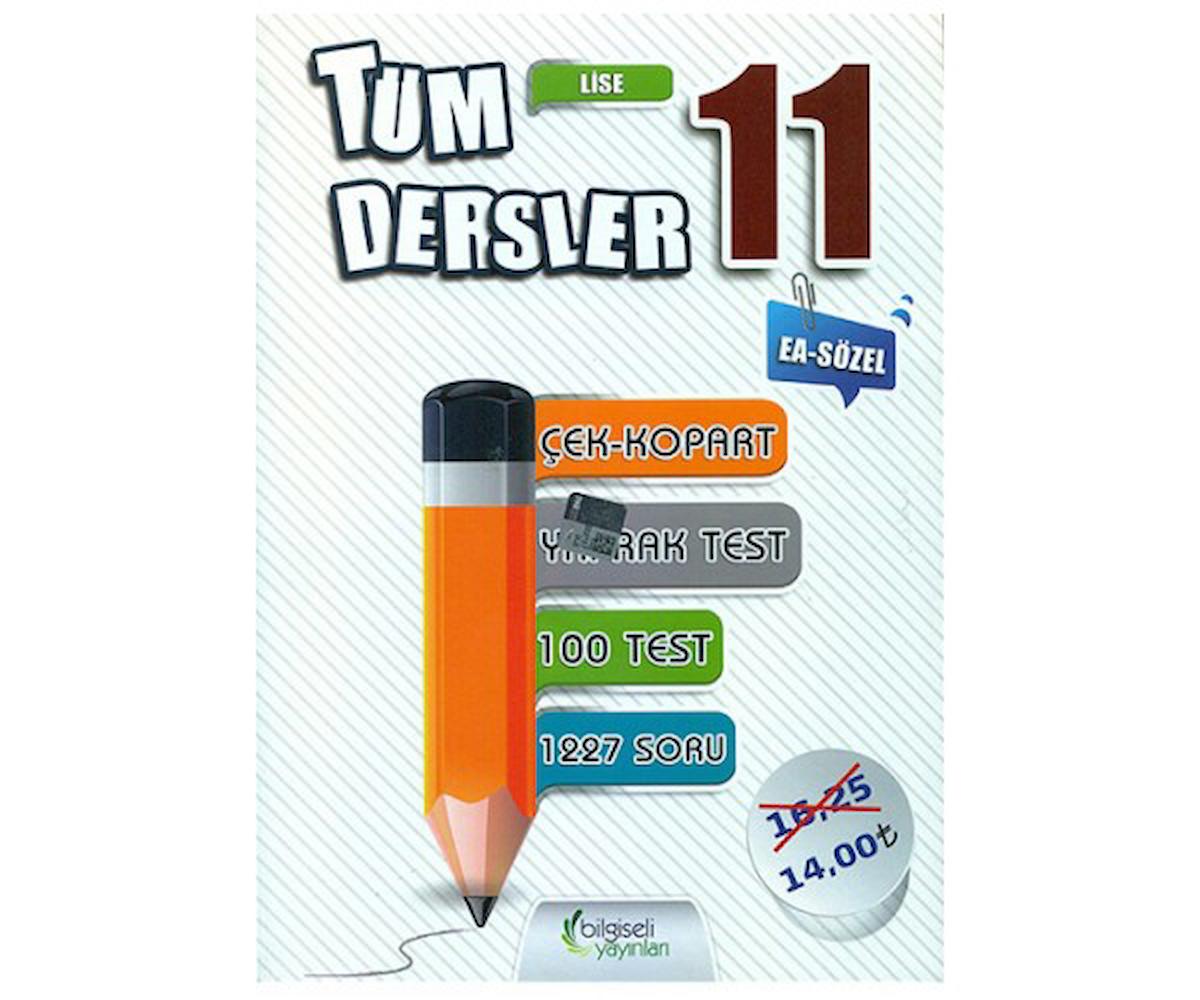 Açı 11.Sınıf Ea-Sözel Tüm Dersler Yaprak Test