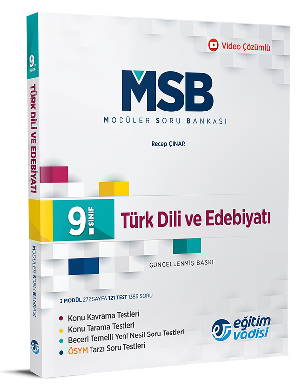 9. Sınıf Türk Dili ve Edebiyatı MSB Modüler Soru Bankası