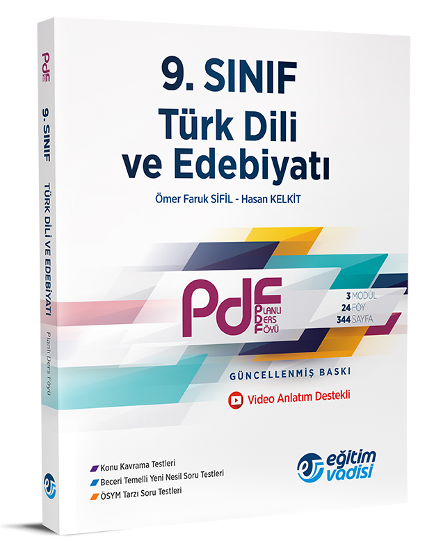 Eğitim Vadisi 9.Sınıf Türk Dili ve Edebiyatı PDF Video Anlatım Destekli