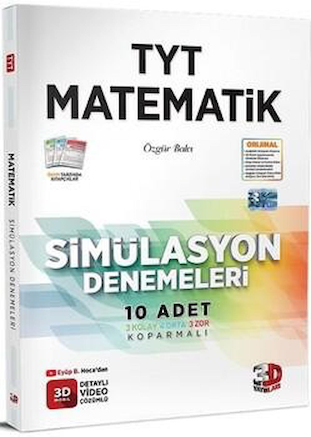 3D TYT Matematik Simülasyon Denemeleri 2023