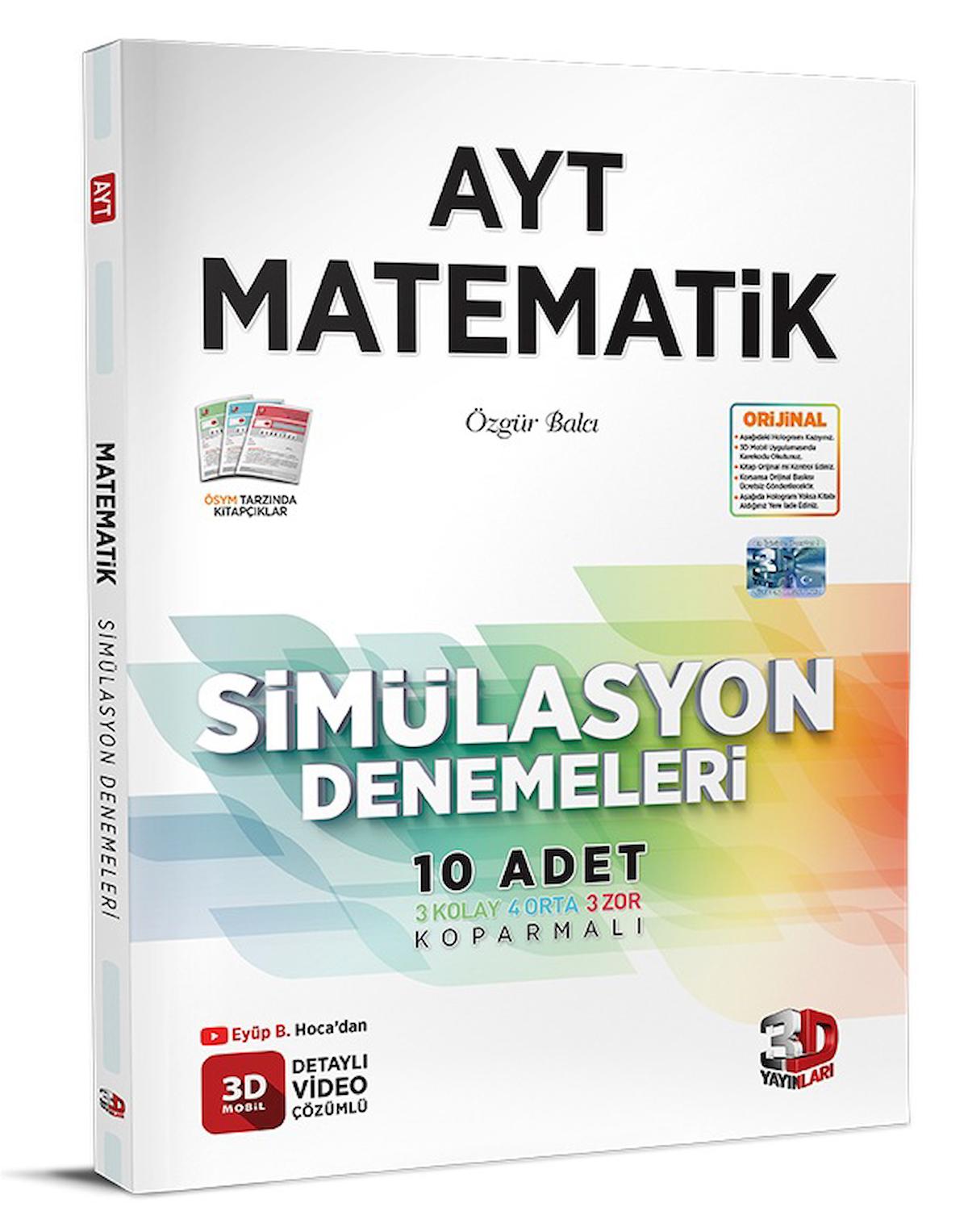 AYT 3D Simülasyon Matematik Denemeleri