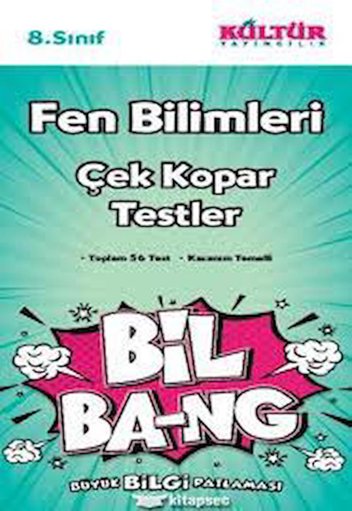 8.Sınıf Fen Bilgisi Yaprak Test (BİL-BANG) Kültür Yayıncılık