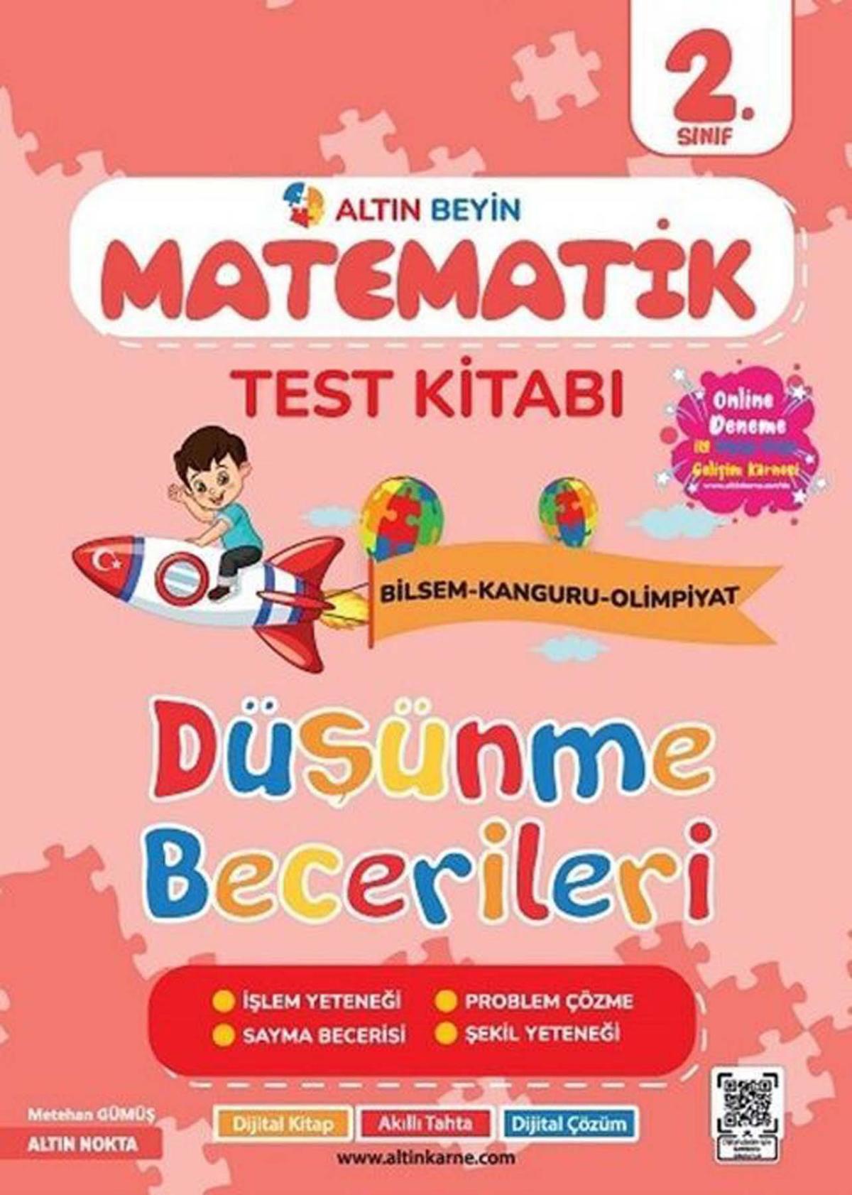 2. Sınıf Altın Beyin Matematik Test Kitabı