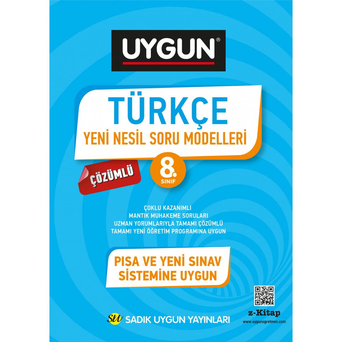 Sadık Uygun 8.Sınıf Türkçe Üst Düzey Soru Modelleri