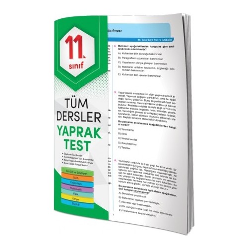 11. Sınıf Tüm Dersler Yaprak Test