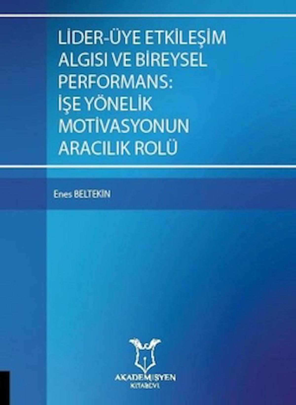 Lider-Üye Etkileşim Algısı ve Bireysel Performans: İşe Yönelik  Motivasyonun Aracılık Rolü