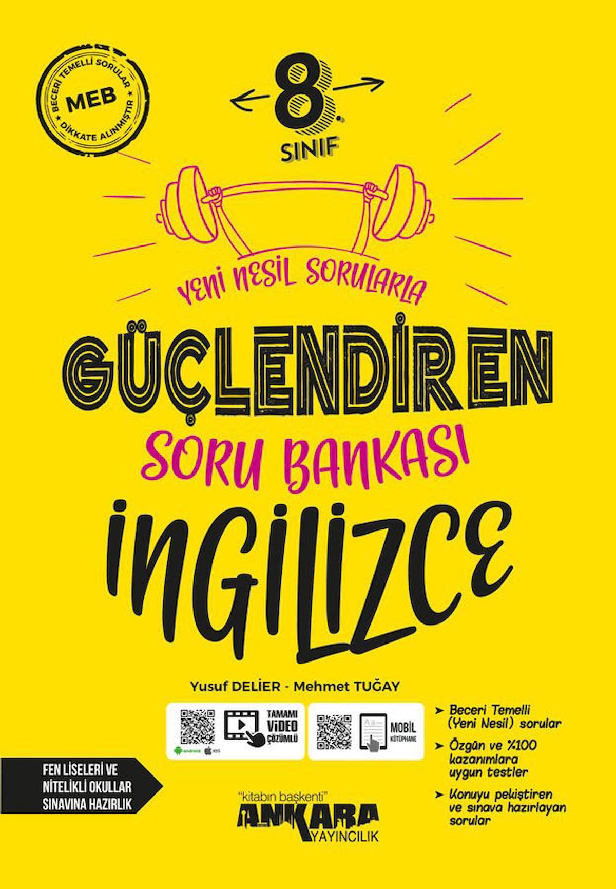 Ankara Yayıncılık 8.Sınıf LGS Güçlendiren İngilizce Soru Bankası - ankara güçlendiren