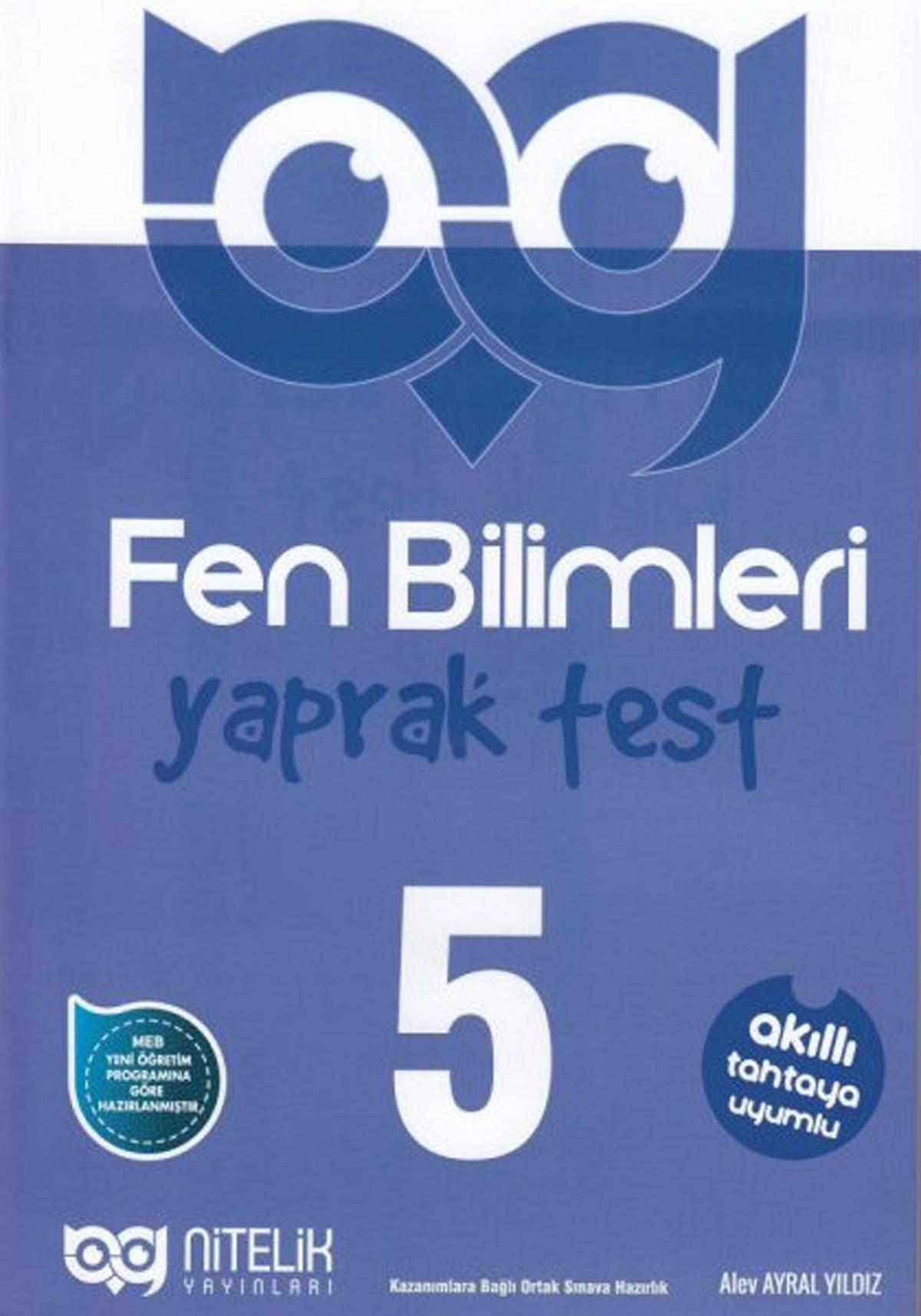 Nitelik Yayınları 5. Sınıf Fen Bilimleri Yaprak Test