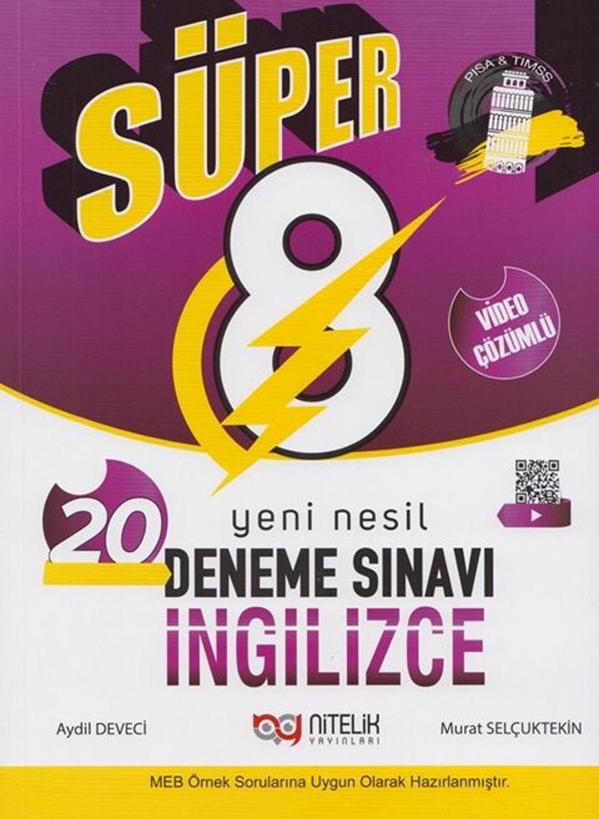 NİTELİK 8.SINIF İNGİLİZCE SÜPER 20'Lİ DENEME YENİ NESİL