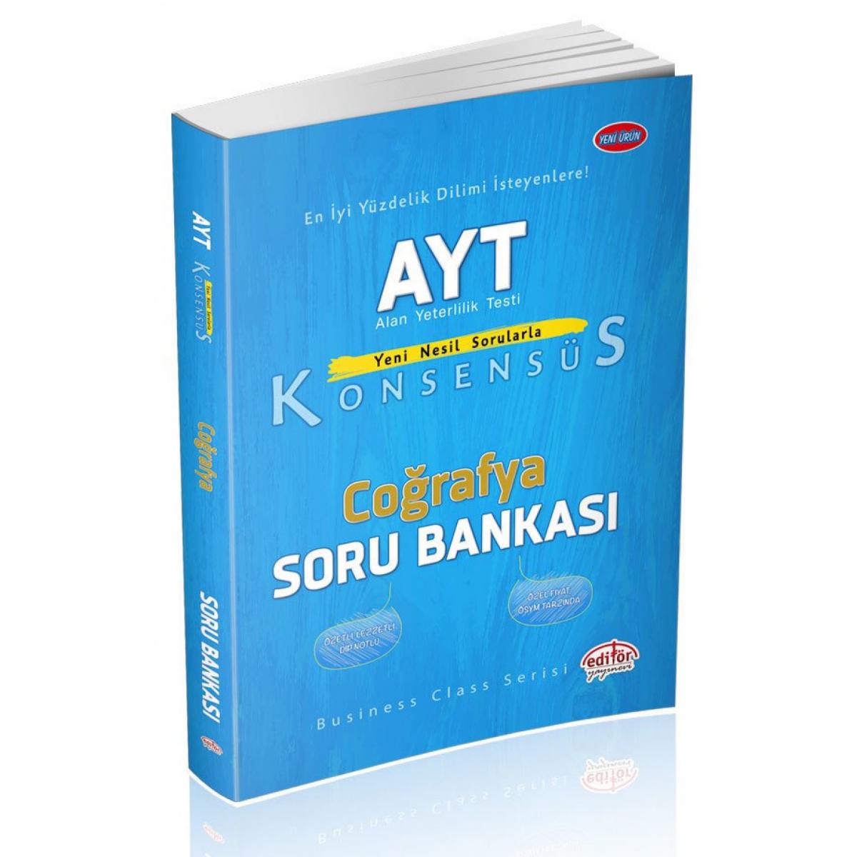 Editör Yayınları AYT Coğrafya Konsensüs Soru Bankası