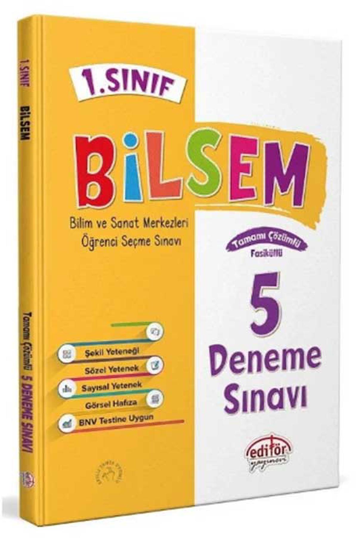 1. Sınıf Bilsem Tamamı Çözümlü 5 Deneme Sınavı -