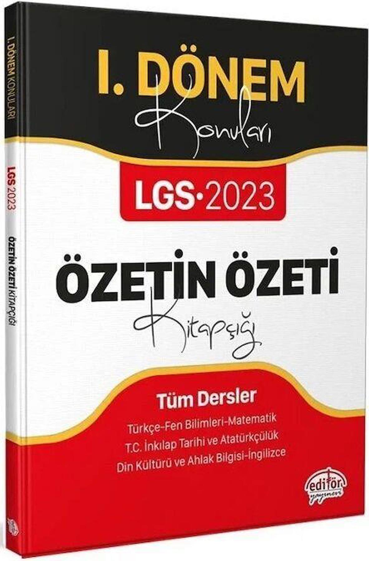 2023 LGS 1. Dönem Konuları Özetin Özeti Kitapçığı