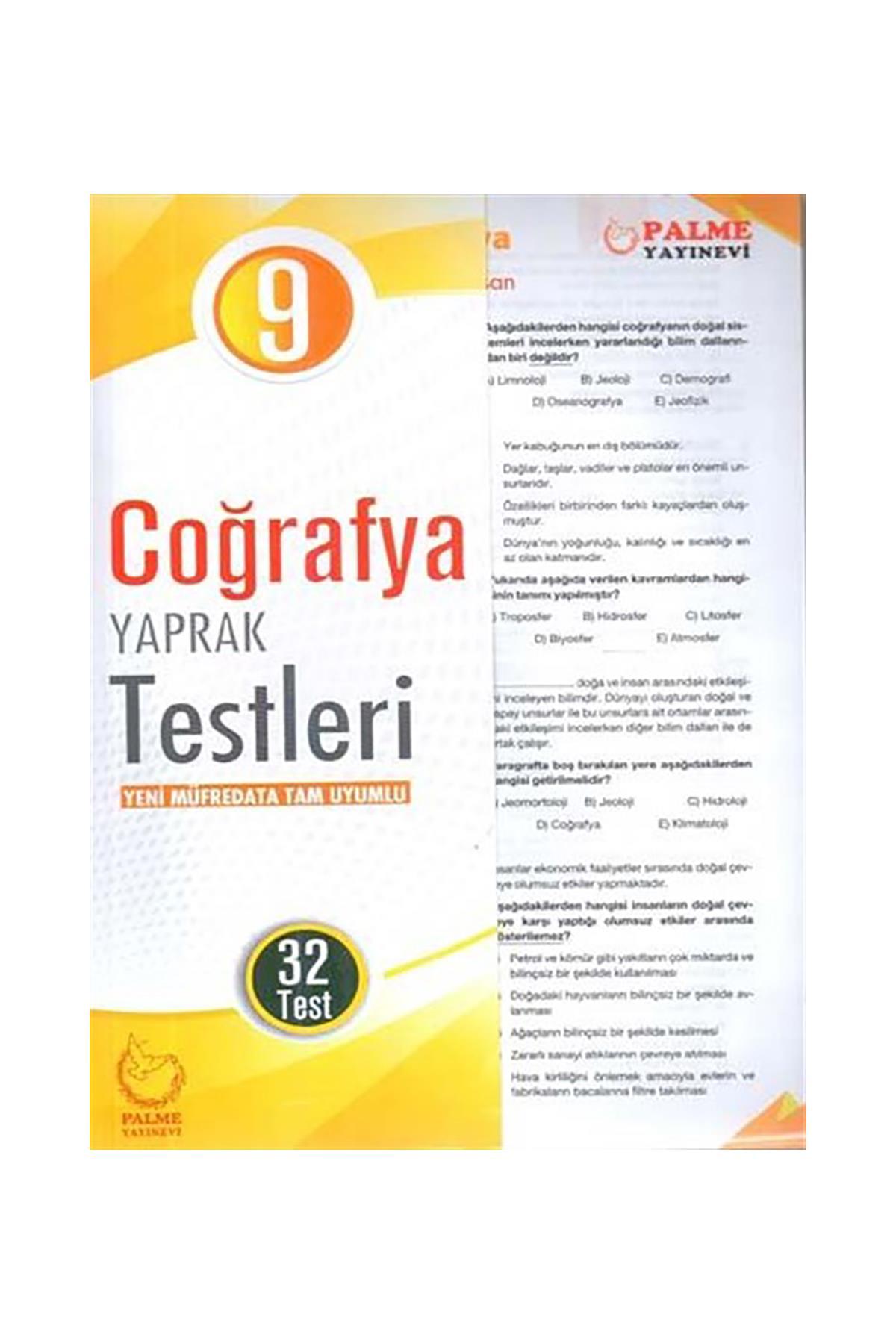 Palme 9.Sınıf Coğrafya Yaprak Testleri