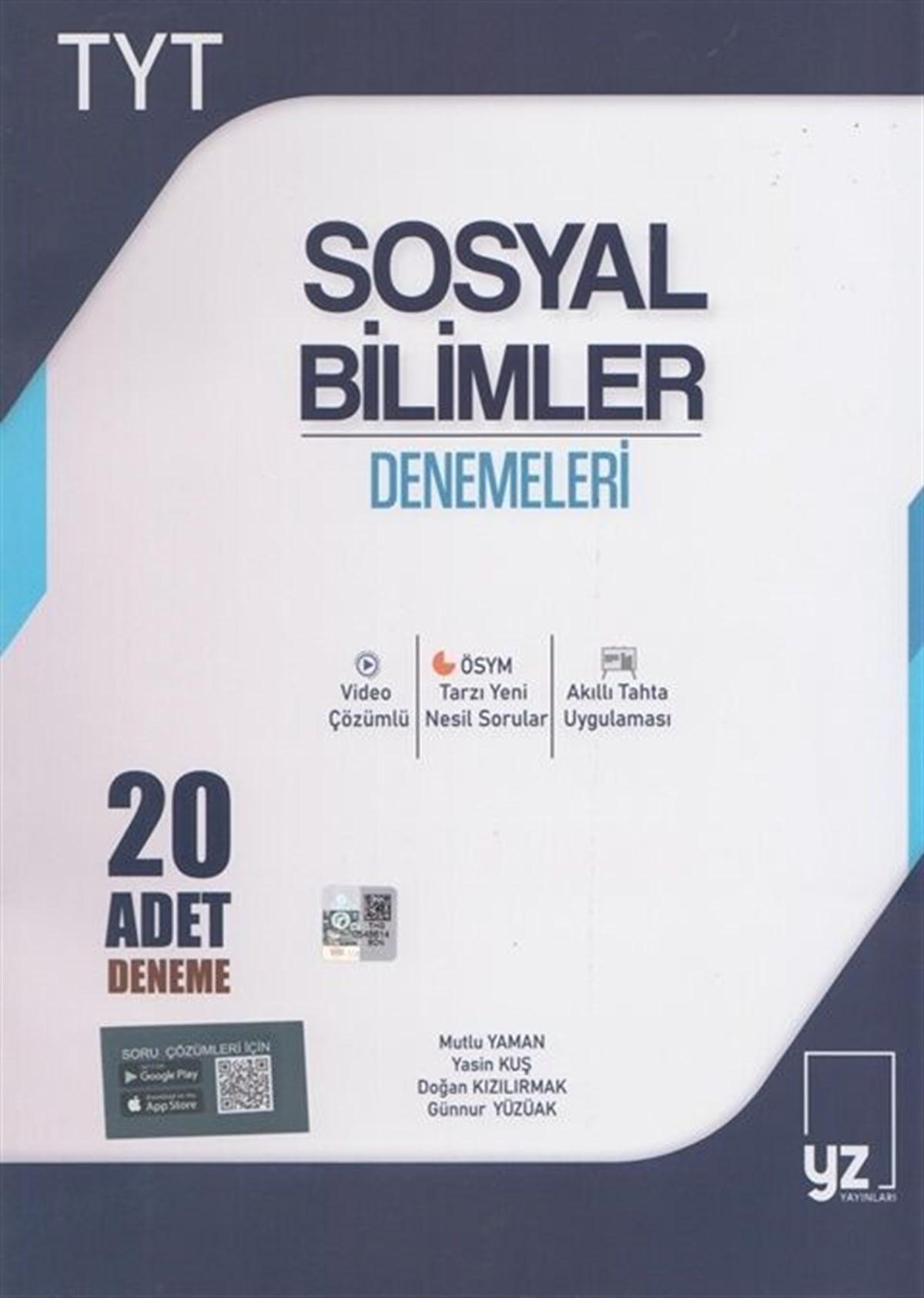 YZ YKS TYT Sosyal Bilimler 20 Deneme