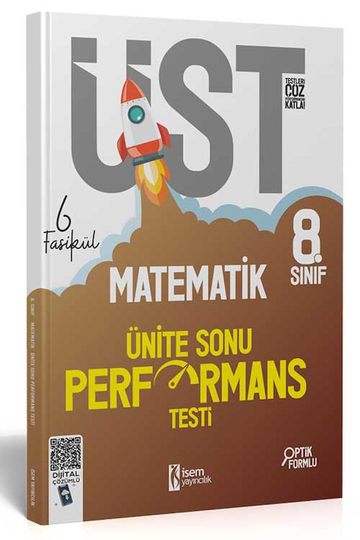 İsem Yayınları 8.Sınıf LGS Matematik 6 Fasikül Ünite Sonu Performans Testi