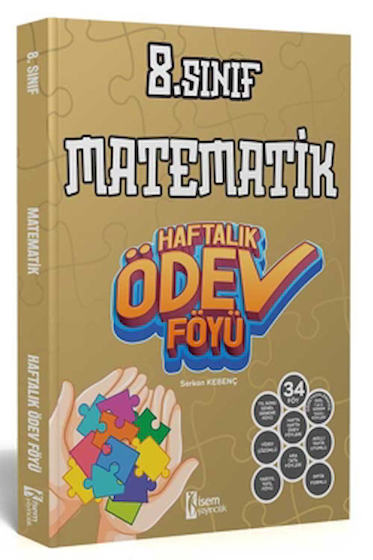 2024 8. Sınıf Matematik Haftalık Ödev Föyü