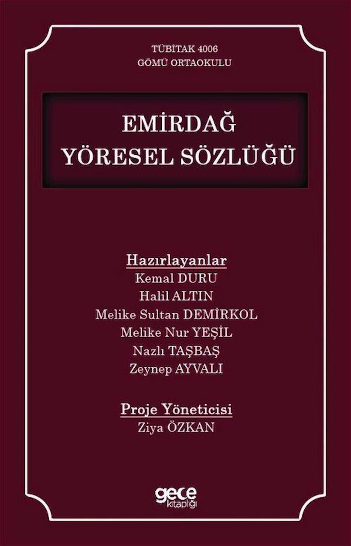 Emirdağ Yöresel Sözlüğü