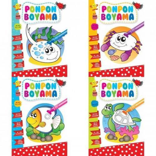 Ponpon Boyama (4 Kitap Takım)