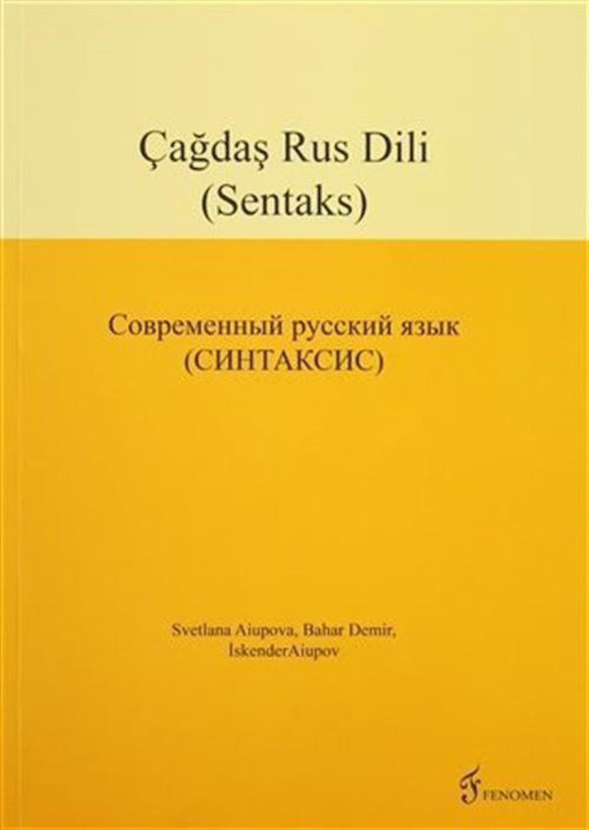 Çağdaş Rus Dili (Sentaks)