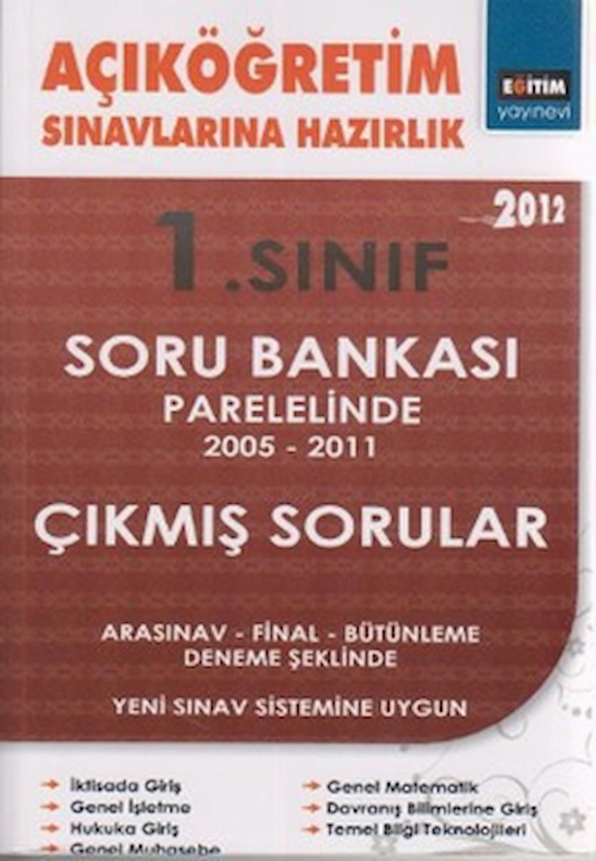 Açıköğretim Sınavlarına Hazırlık 1. Sınıf 2012