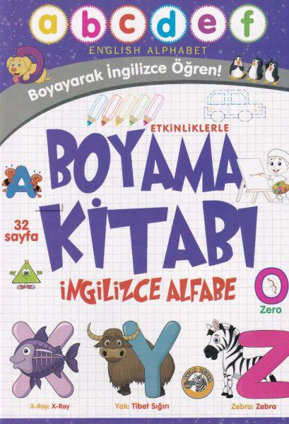 Etkinliklerle Boyama Kitabı İngilizce Alfabe