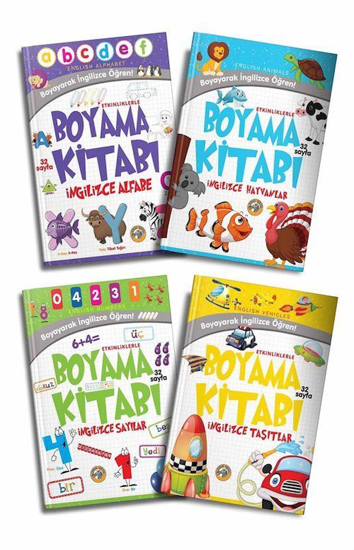 Boyayarak İngilizce Öğren Seti (4 Kitap Takım)