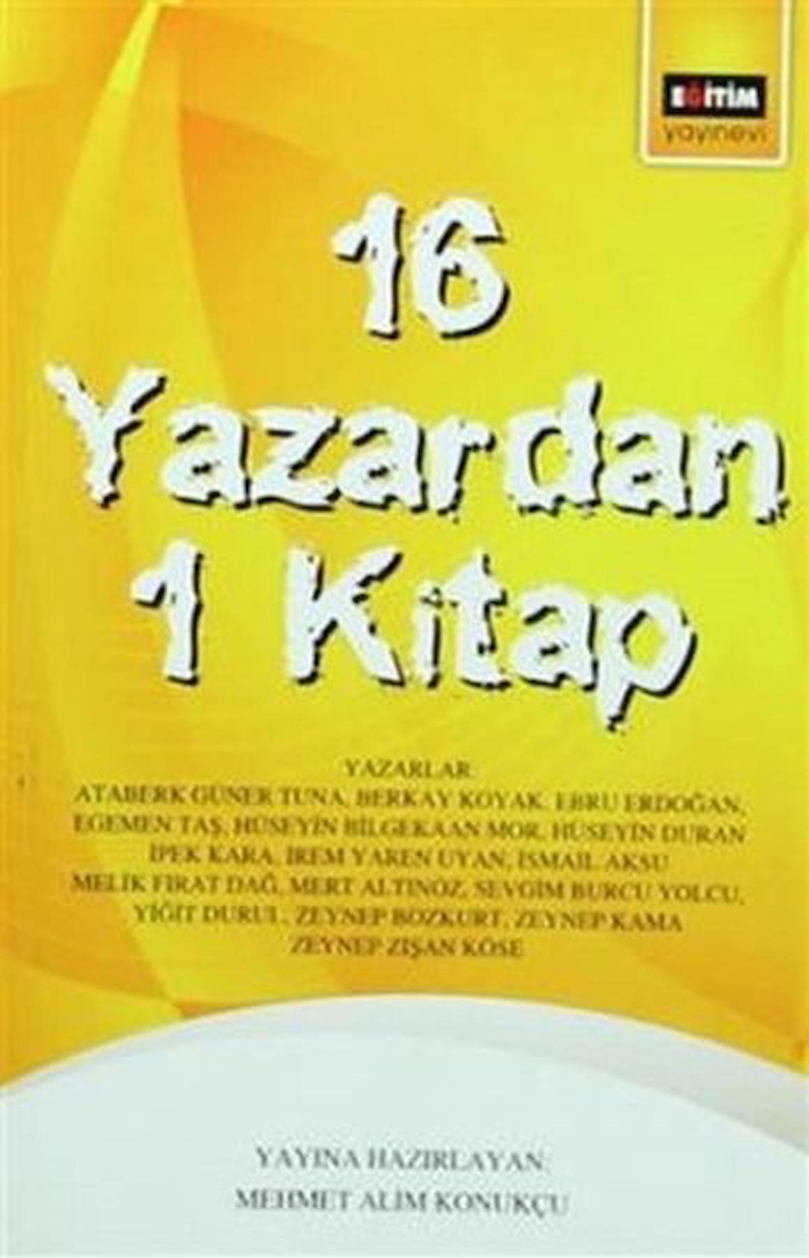 16 Yazardan 1 Kitap