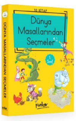 1. Sınıf Dünya Masallarından Seçmeler (Düz Yazı) 10 Kitaplık Set