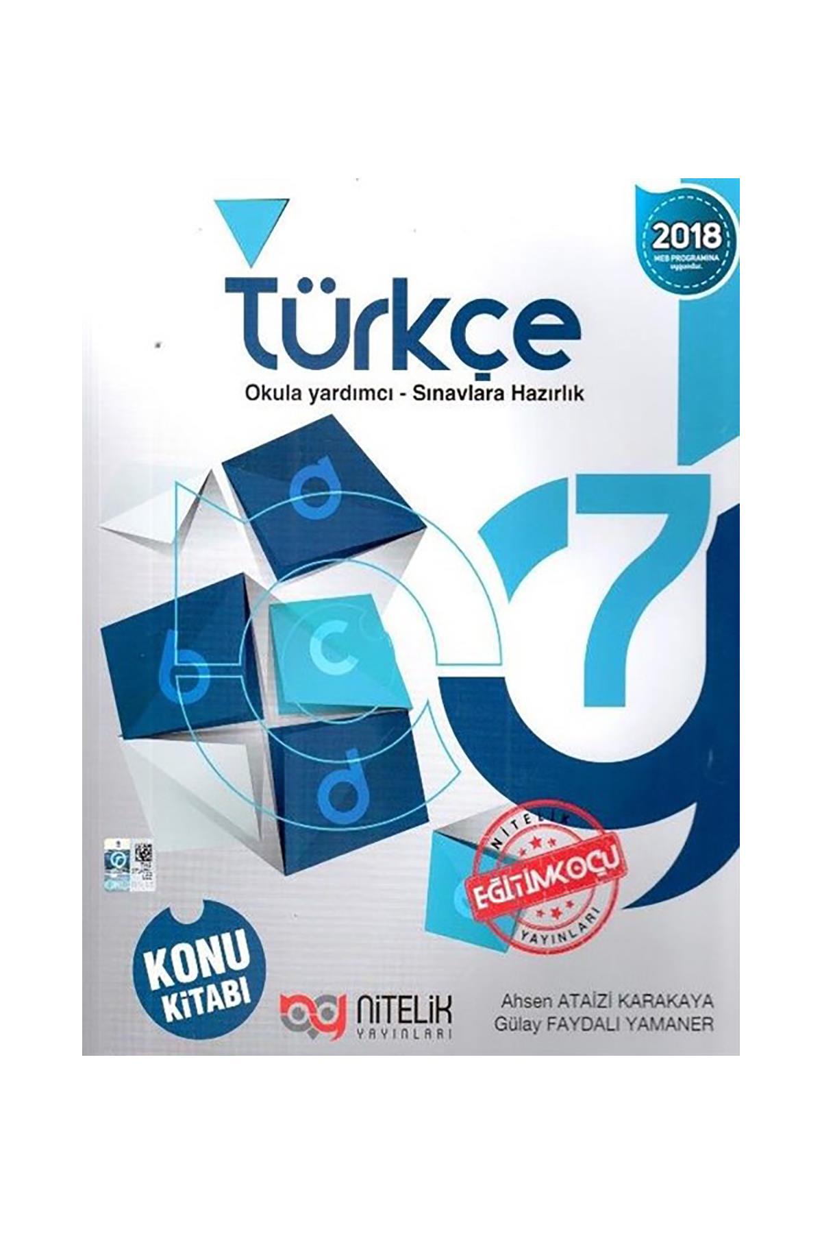 Nitelik Yayınları 7. Sınıf Türkçe Konu Kitabı