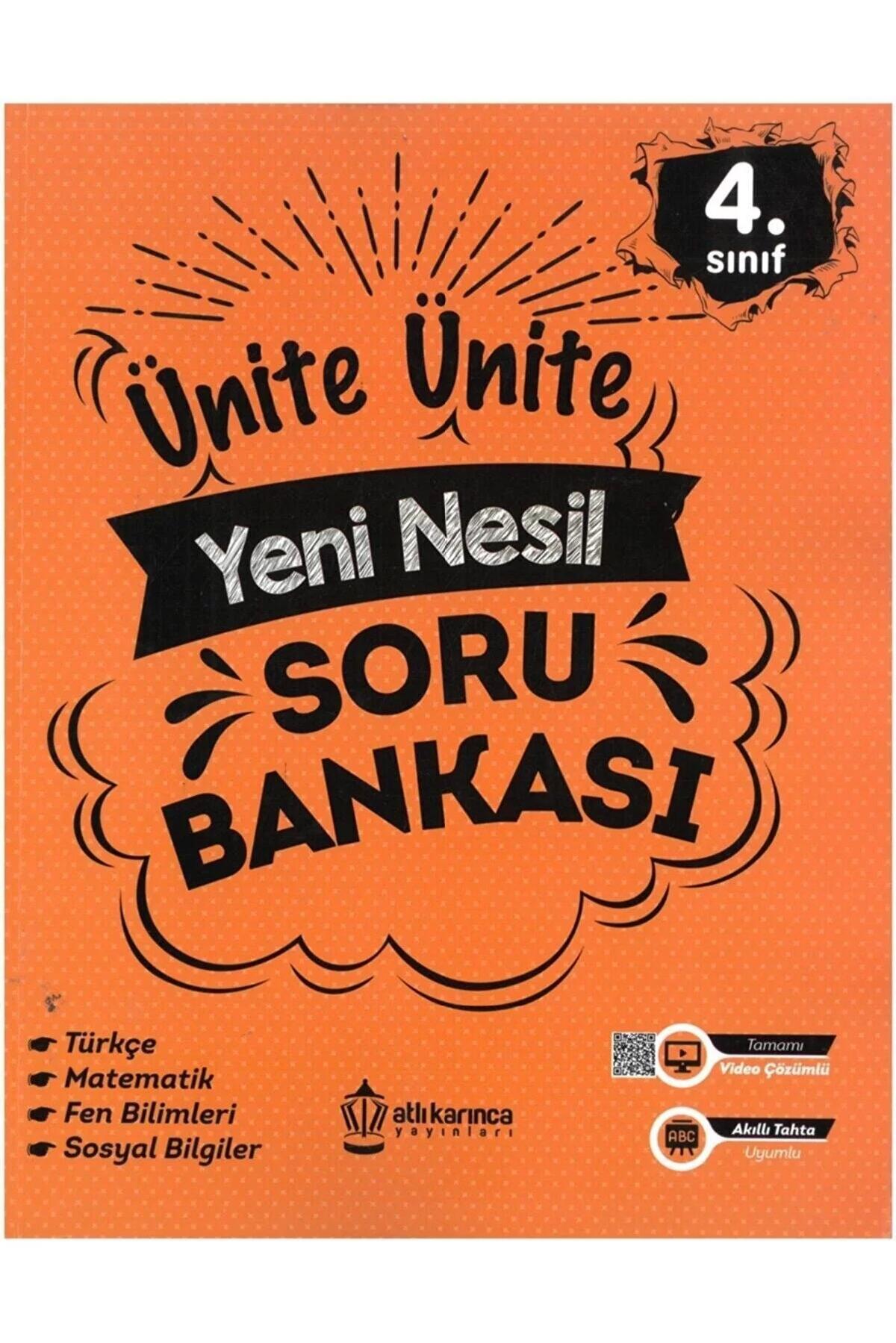 Atlıkarınca 4. Sınıf Tüm Dersler Ünite Ünite Yeni Nesil Soru Bankası