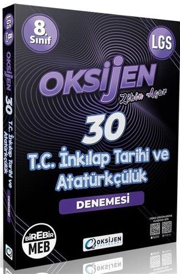 Oksijen Yayınları 8. Sınıf Lgs T.C. İnkılap Tarihi Ve Atatürkçülük 30 Deneme