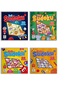 3-6 Yaş Stickerlı Çıkartmalı Sudoku Seti Yükselen Zeka