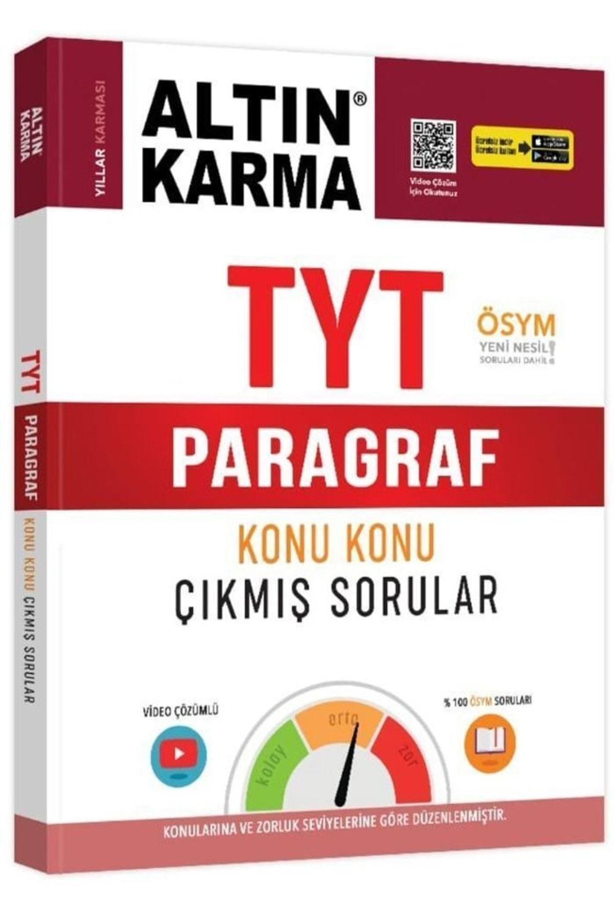 TYT Paragraf Konu Konu Çıkmış Sorular