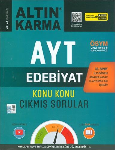 AYT 12. Sınıf 1. Dönem Edebiyat Konu Konu Çıkmış Sorular