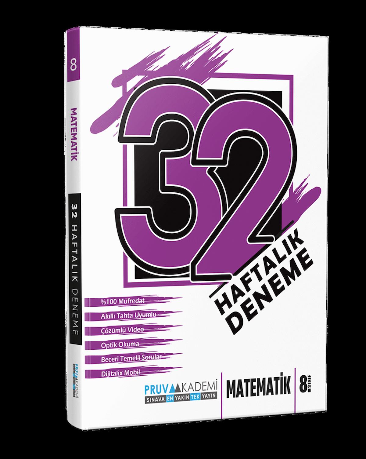 8. SINIF MATEMATİK 32 HAFTALIK DENEME