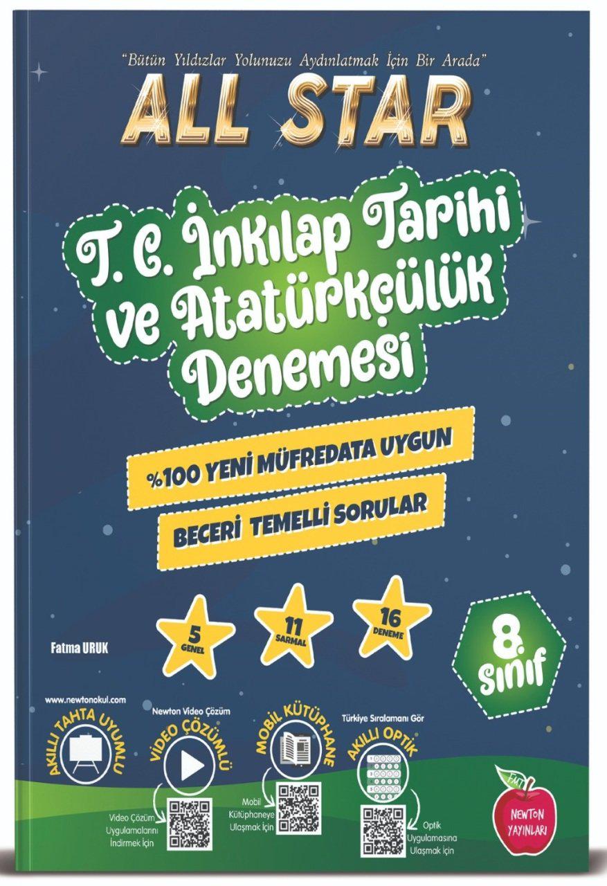 NEWTON 8. SINIF ALL STAR TC İNKILAP TARİHİ VE ATATÜRKÇÜLÜK DENEME