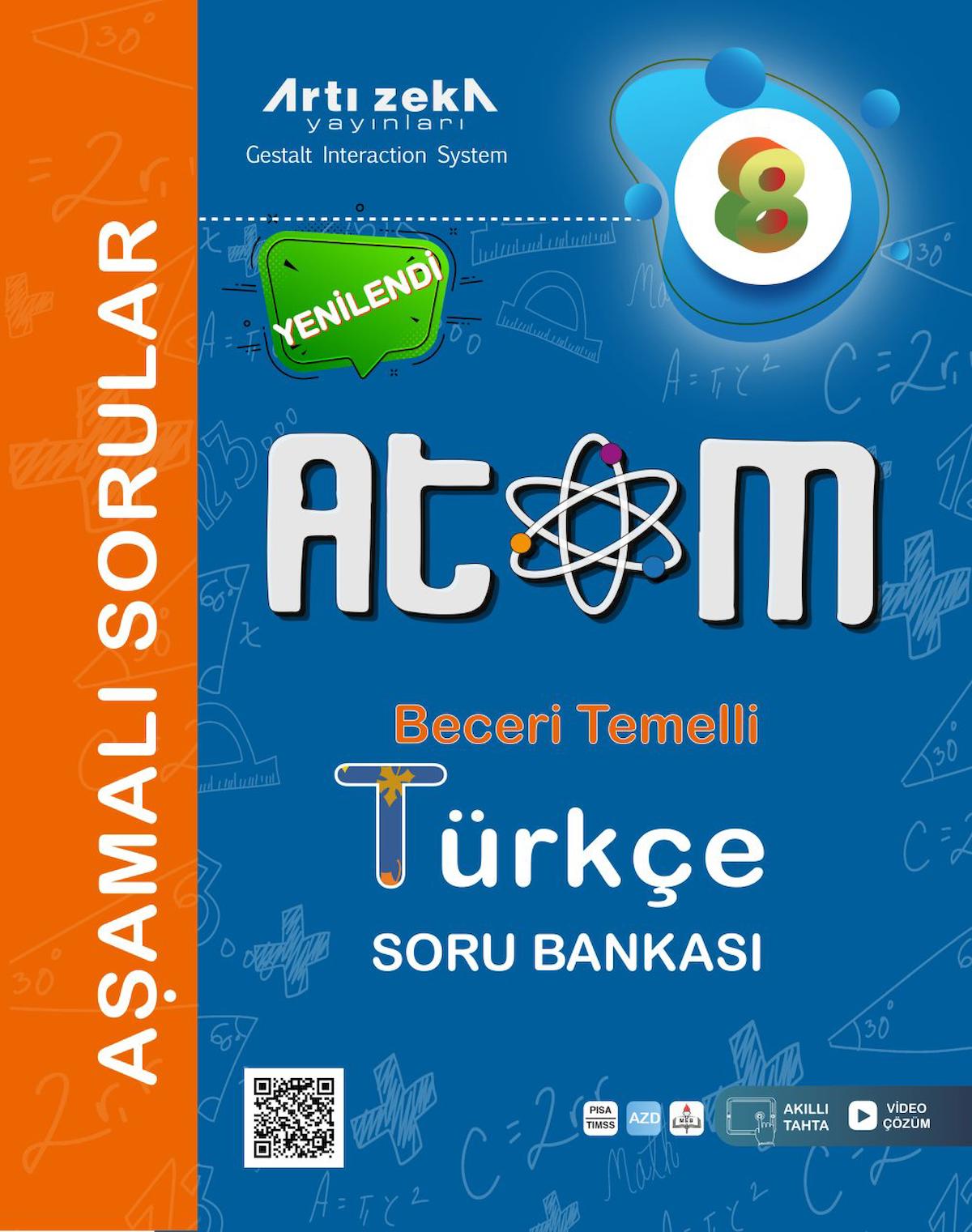 8. Sınıf LGS Atom Beceri Temelli Türkçe Aşamalı Soru Bankası