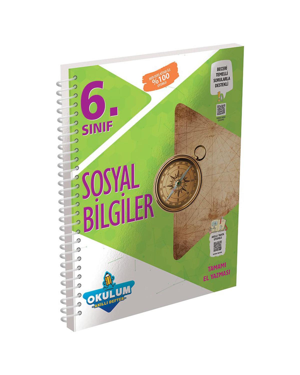 6. Sınıf Sosyal Bilgiler Okulum Akıllı Defter