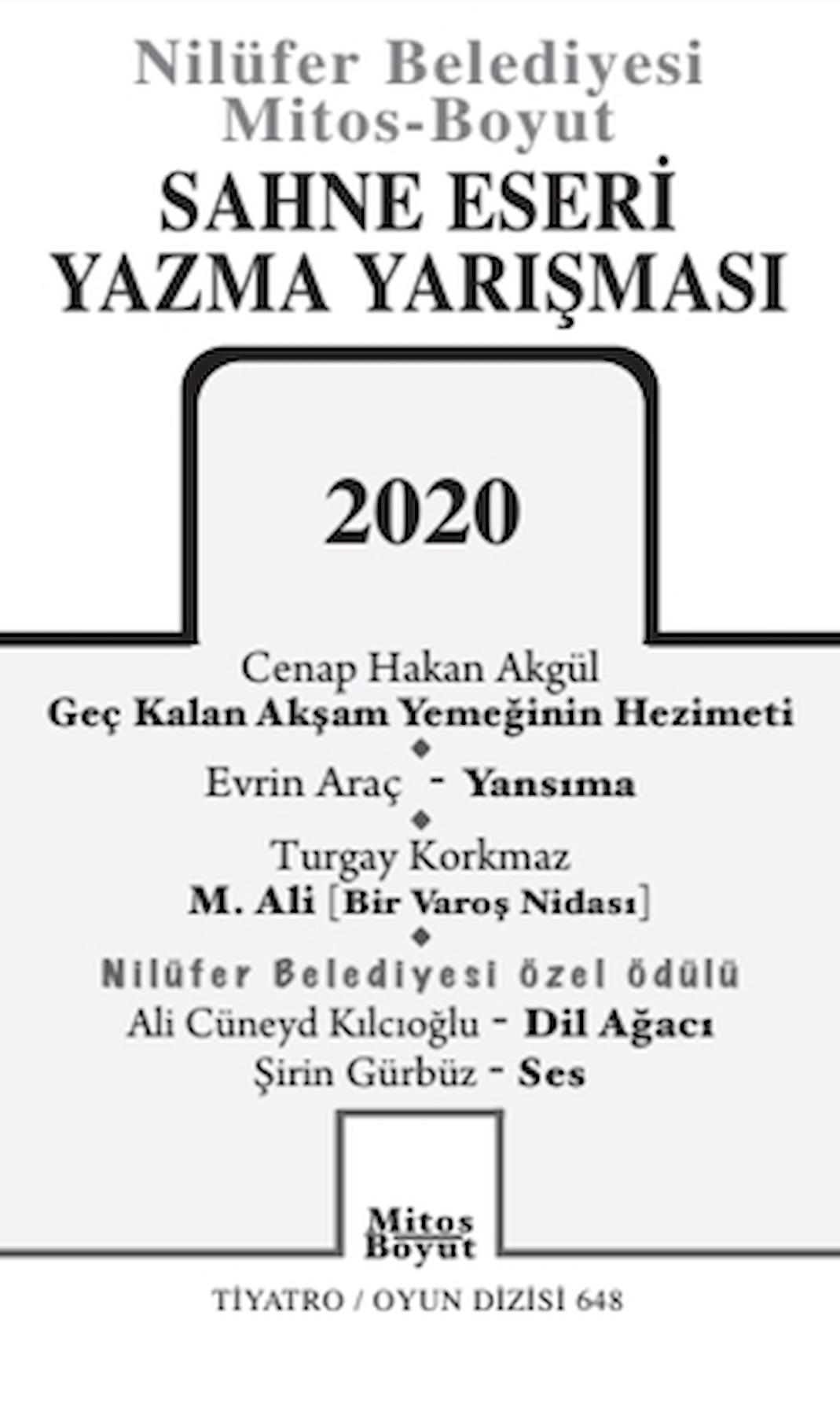 Sahne Eseri Yazma Yarışması 2020