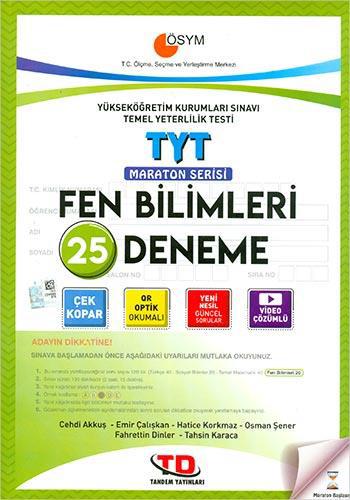 TYT Fen Bilimleri 15 Deneme Maraton Serisi