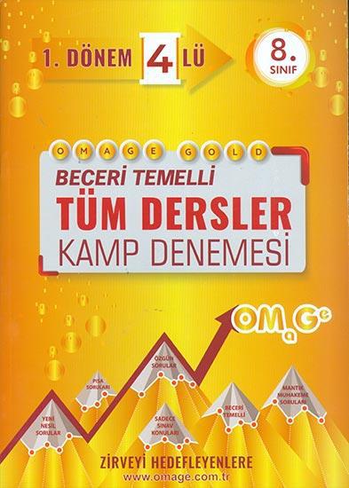 8. Sınıf Gold Tüm Dersler 4'lü Kamp Denemesi 1. Dönem