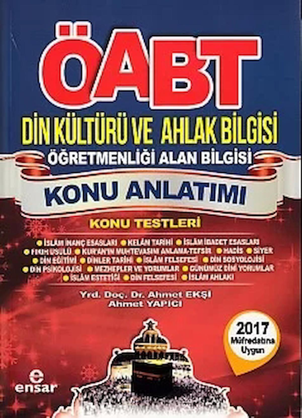 ÖABT Din Kültürü ve Ahlak Bilgisi Öğretmenliği Alan Bilgisi Konu Anlatımı