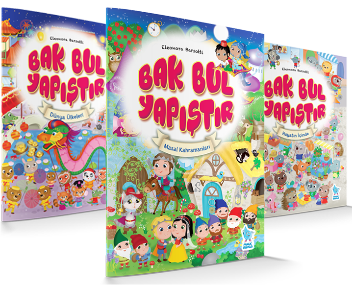 Bak - Bul - Yapıştır (3 Kitap Set)