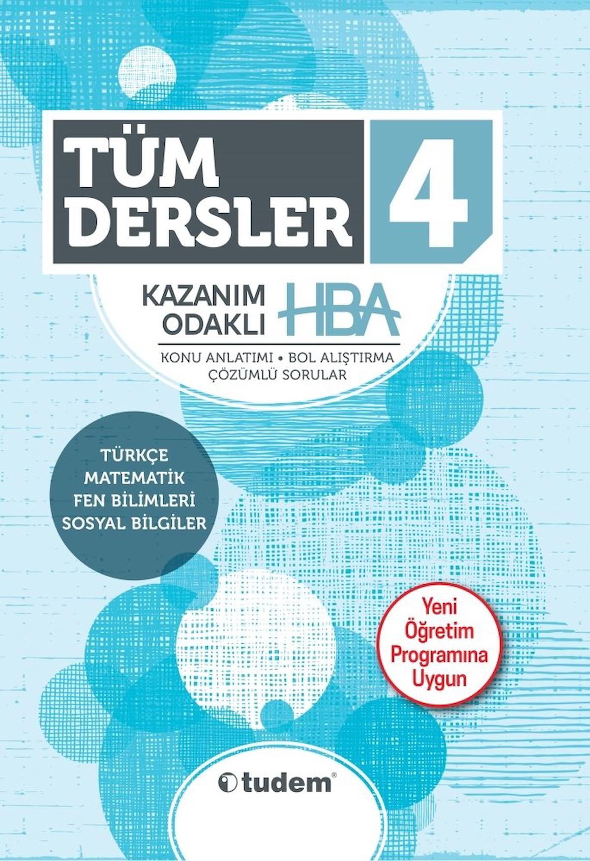 Tudem 4.Sınıf Tüm Dersler Kazanım Odaklı HBA