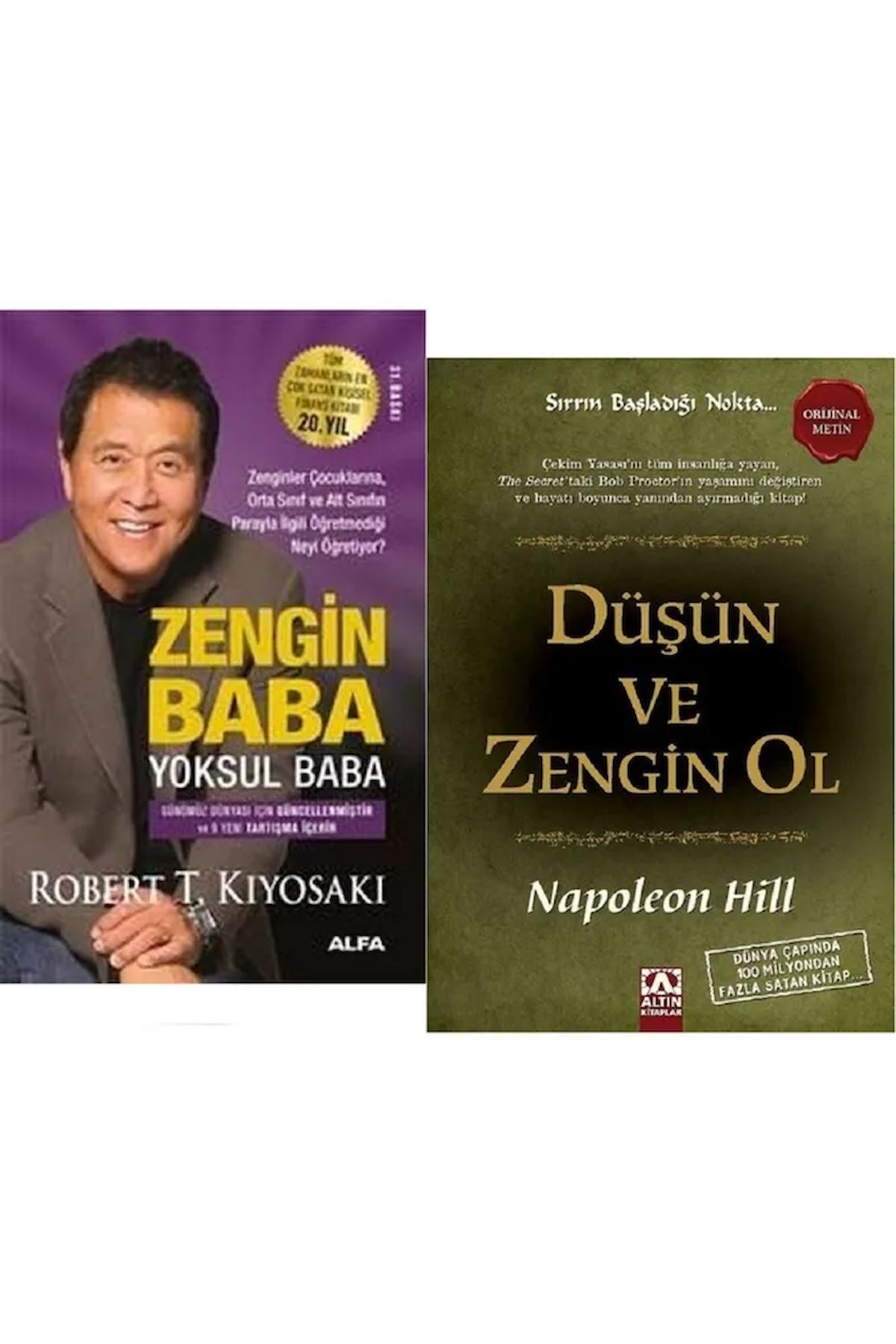 Zengin Baba Yoksul Baba + Düşün ve Zengin Ol / 2 Kitap Set